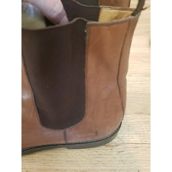 Polo Ralph Lauren Boots Chelsea Mens Brown Brogue Leather Italy 11 D - Picture 7 of 16